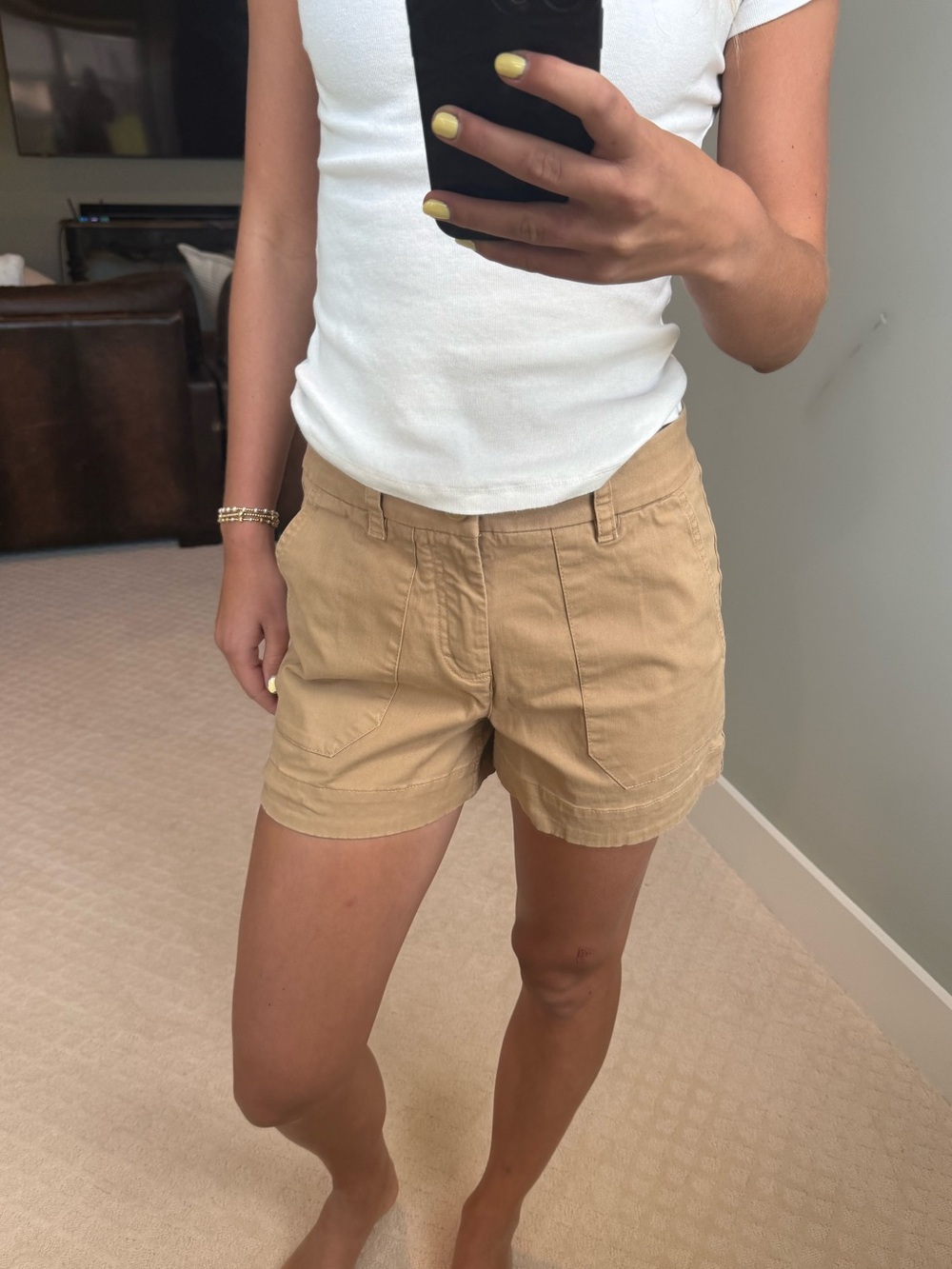 Women’s Tan Casual Utility Shorts - Lightweight Summer Staple